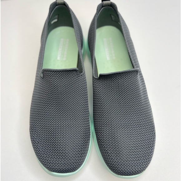 Skechers Go Walk Joy Sensational Day Womens Sz 8.5 124187 Displays Grey/Mint - Picture 11 of 15